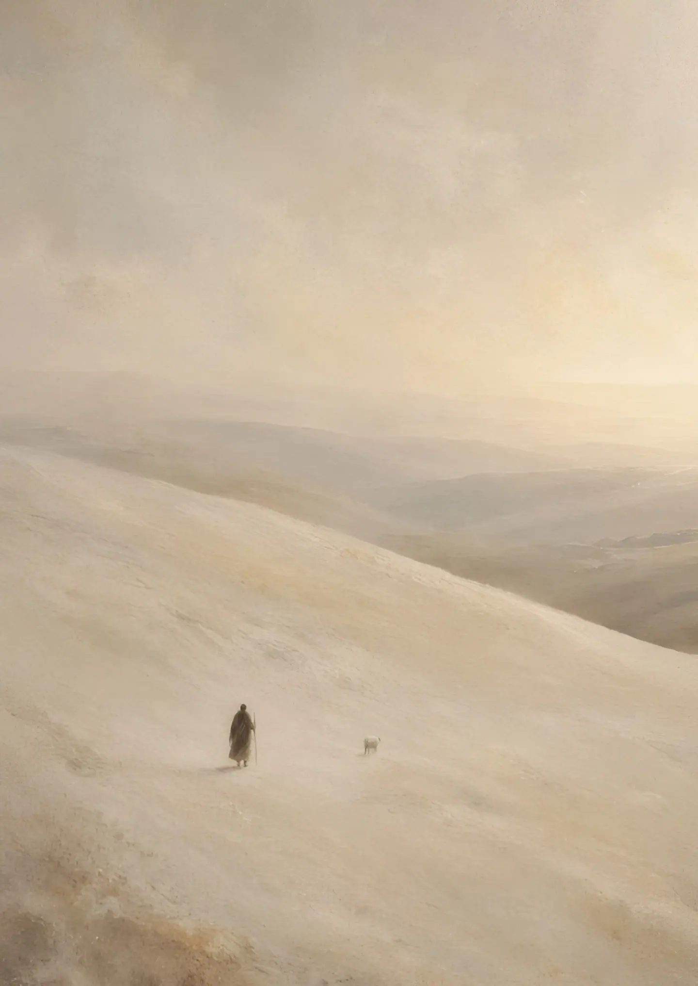THE DISTANCE, Lucas 15:4. Arte de la serie FOR THE ONE de PATMOS.
